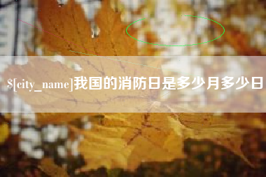 松滋我国的消防日是多少月多少日
