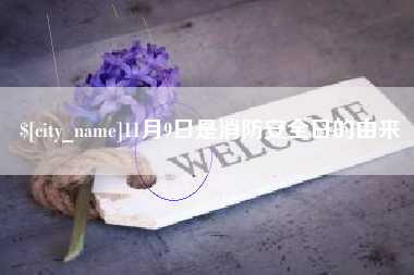 松滋11月9日是消防安全日的由来