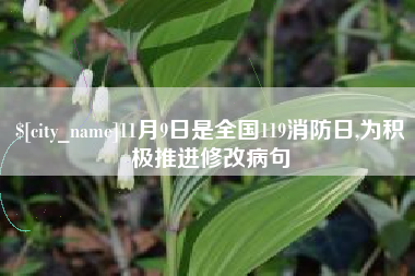 松滋11月9日是全国119消防日,为积极推进修改病句