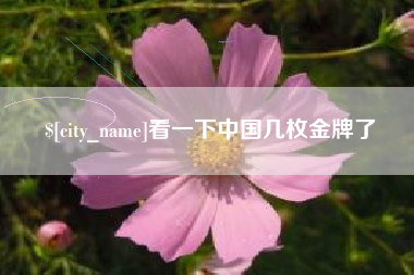 松滋看一下中国几枚金牌了