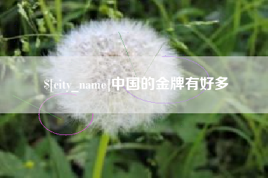 松滋中国的金牌有好多