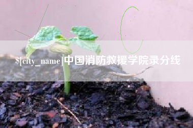 松滋中国消防救援学院录分线