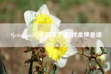 松滋中国拿下第9枚金牌是谁