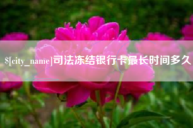 松滋司法冻结银行卡最长时间多久