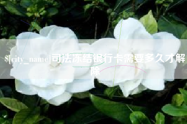 松滋司法冻结银行卡需要多久才解除