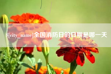 松滋全国消防日的日期是哪一天