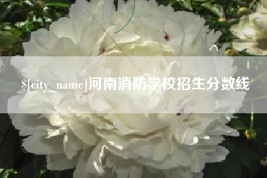 松滋河南消防学校招生分数线