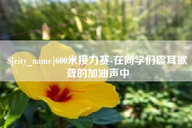 松滋600米接力赛-在同学们震耳欲聋的加油声中
