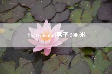 松滋男子 5000米