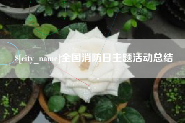 松滋全国消防日主题活动总结