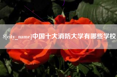 松滋中国十大消防大学有哪些学校