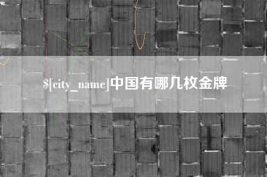 松滋中国有哪几枚金牌