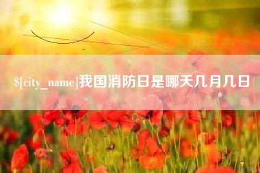 松滋我国消防日是哪天几月几日