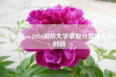 松滋2024消防大学录取分数线公布时间