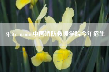 松滋中国消防救援学院今年招生