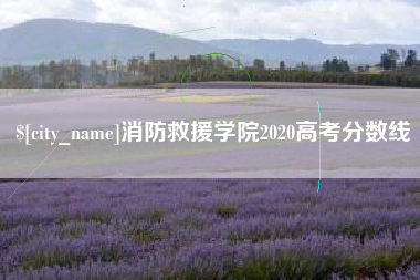 松滋消防救援学院2020高考分数线