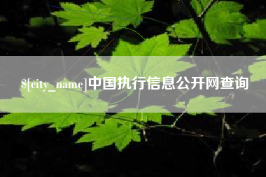 松滋中国执行信息公开网查询