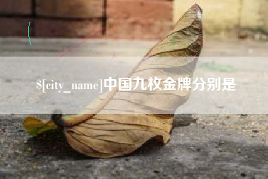 松滋中国九枚金牌分别是
