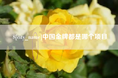 松滋中国金牌都是哪个项目