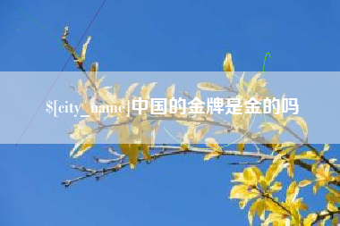 松滋中国的金牌是金的吗