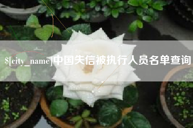 松滋中国失信被执行人员名单查询