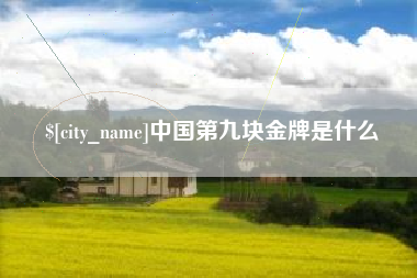 松滋中国第九块金牌是什么