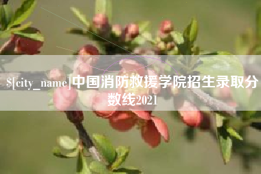 松滋中国消防救援学院招生录取分数线2021