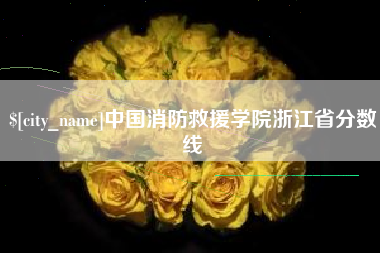 松滋中国消防救援学院浙江省分数线