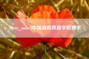 松滋中国消防救援学院要求