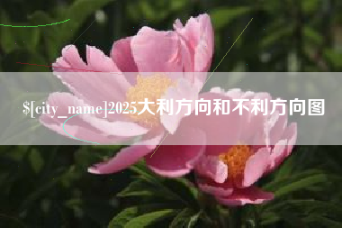松滋2025大利方向和不利方向图