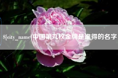 松滋中国第九枚金牌是谁得的名字