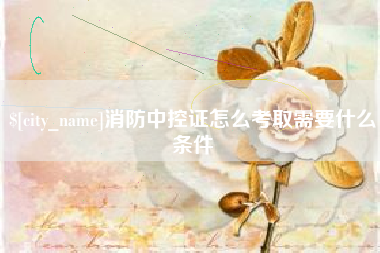 松滋消防中控证怎么考取需要什么条件