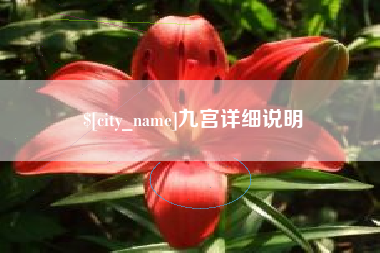 松滋九宫详细说明