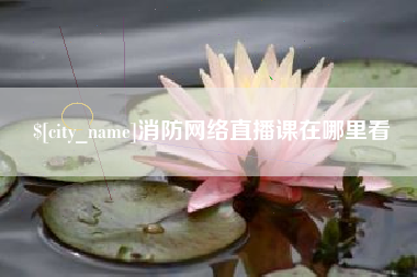 松滋消防网络直播课在哪里看