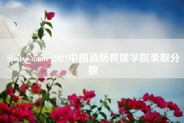 松滋2021中国消防救援学院录取分数