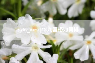 松滋579九宫格如何排