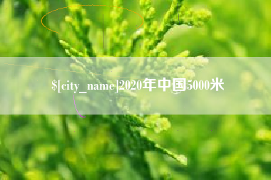 松滋2020年中国5000米
