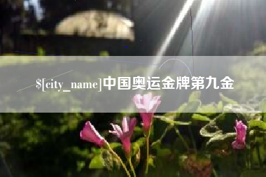 松滋中国奥运金牌第九金