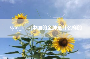 松滋中国的金牌是什么样的