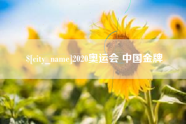 松滋2020奥运会 中国金牌